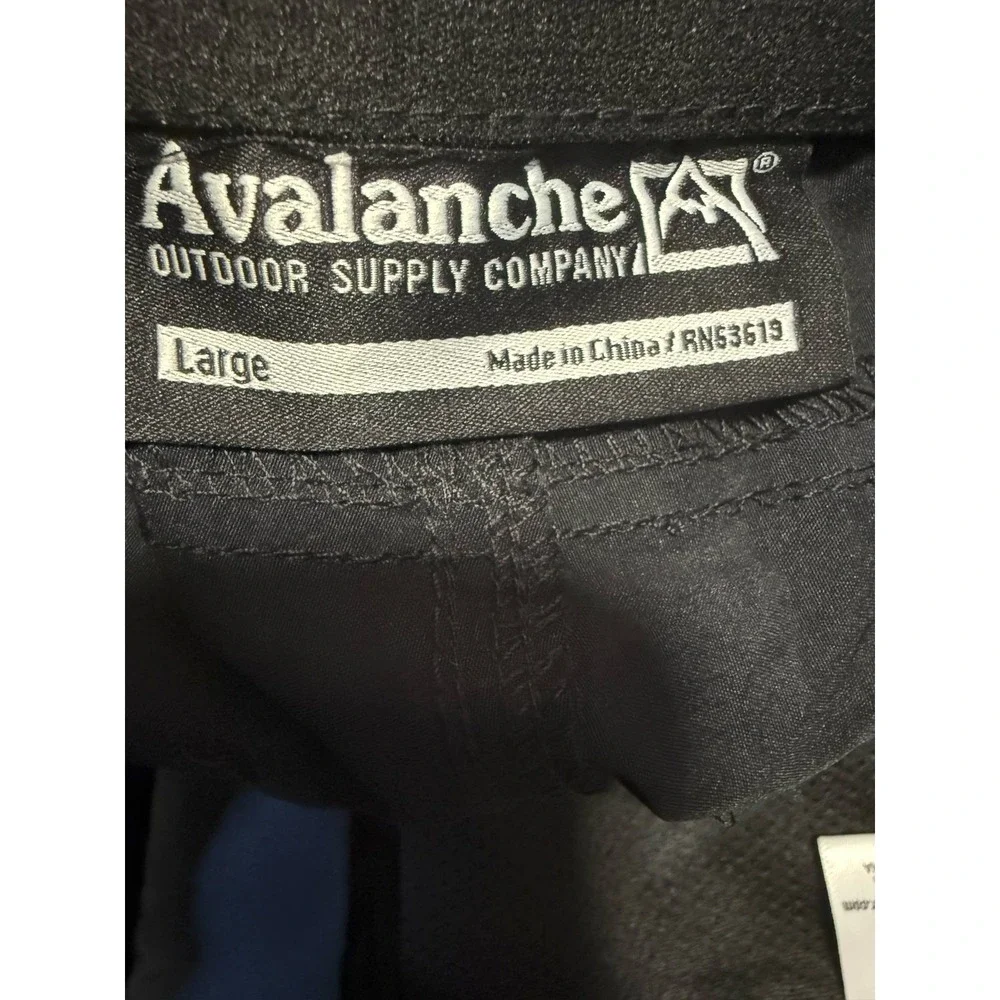 AVALANCHE Traveler Pant‎ - Men's 2-Way Stretch Black Pants - Large - NEW  NWT
